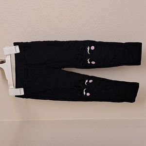 Girls Black Pants - Collette Lilly - Unicorn Knees